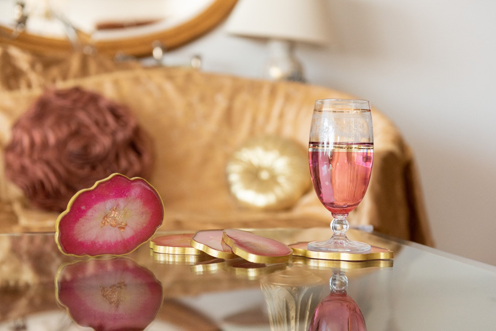 ΦΟΥΞΙΑ - ΧΡΥΣΟ ( 5 τεμάχια )